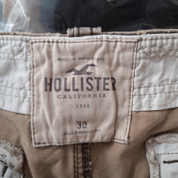 Hollister Mens Tan Camo Cargo Shorts Sz 30 - Picture 3 of 9